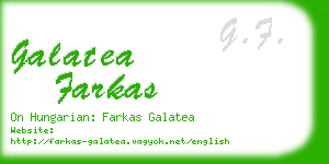 galatea farkas business card